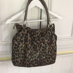 Relic Leopard Print Shoulder Bag / Tote